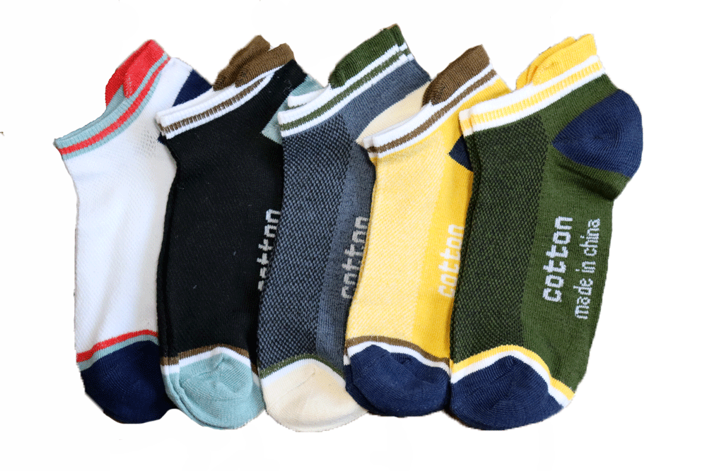 靴下 メンズ ソックス くるぶしソックス 高級綿 通気性 臭わない 抗菌防臭 吸汗速乾 カジュアル サイズ24~27㎝ 5足セット C拍卖