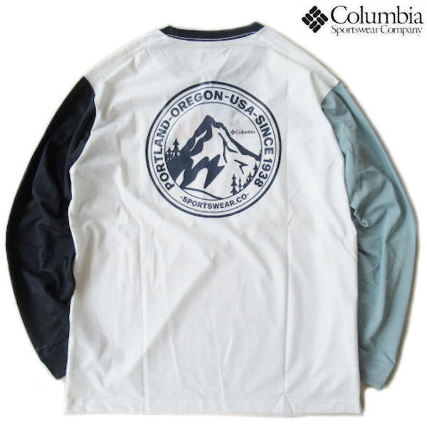 コロンビア★Columbia【アーバンハイクグラフィックロングスリーブTシャツ】吸湿速乾ドライTシャツ PM0571 130/マルチカラー XLサイズ拍卖