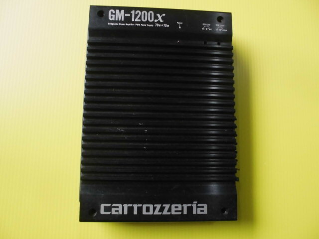 カロッツェリア GM-1200X★35WX2/4Ω 80WX1/4Ω★2チャンネル パワーアンプ!PIONEER Carroxxeria★美品!拍卖