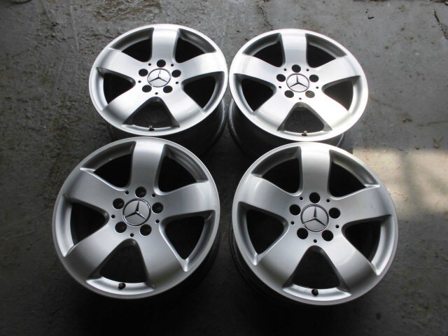 メルセデスベンツ純正★16インチ 7.5J +42★PCD112 5H★Cクラス、Eクラス、Sクラスなどに!美品4本セット!!拍卖