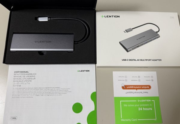 即決!未使用品Lentionの7in1 USB Type C ハブ CB-C36b USB 3.0 ×3、100W PD充電 4K HDMI Micro SD / SDカードリーダー拍卖