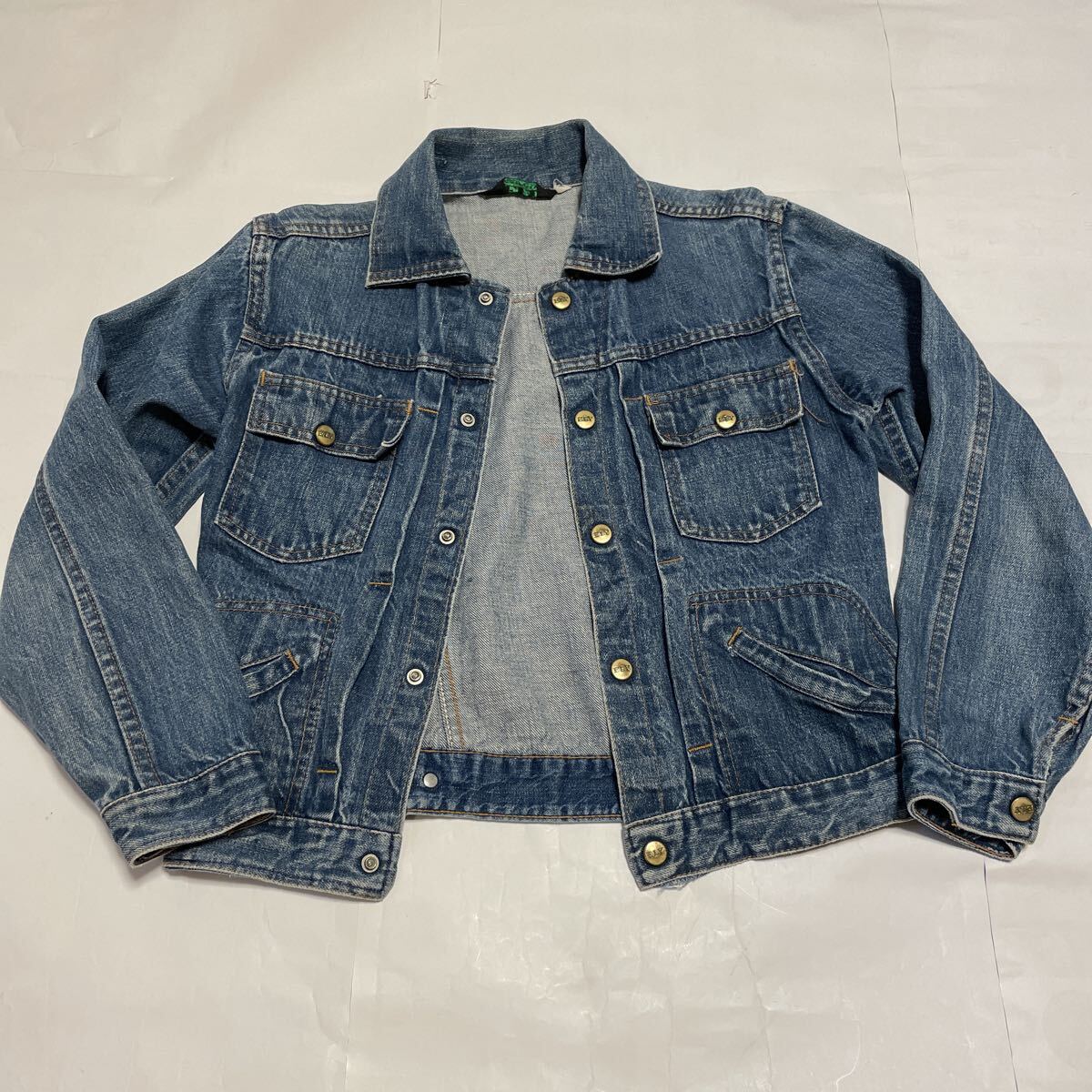 ELY 70s セカンドタイプ デニムジャケット MadeinUSA製アメリカ製ストアブランド縦落ち短丈ビンテージvintage70年代60s66ssミミ付き耳付き拍卖