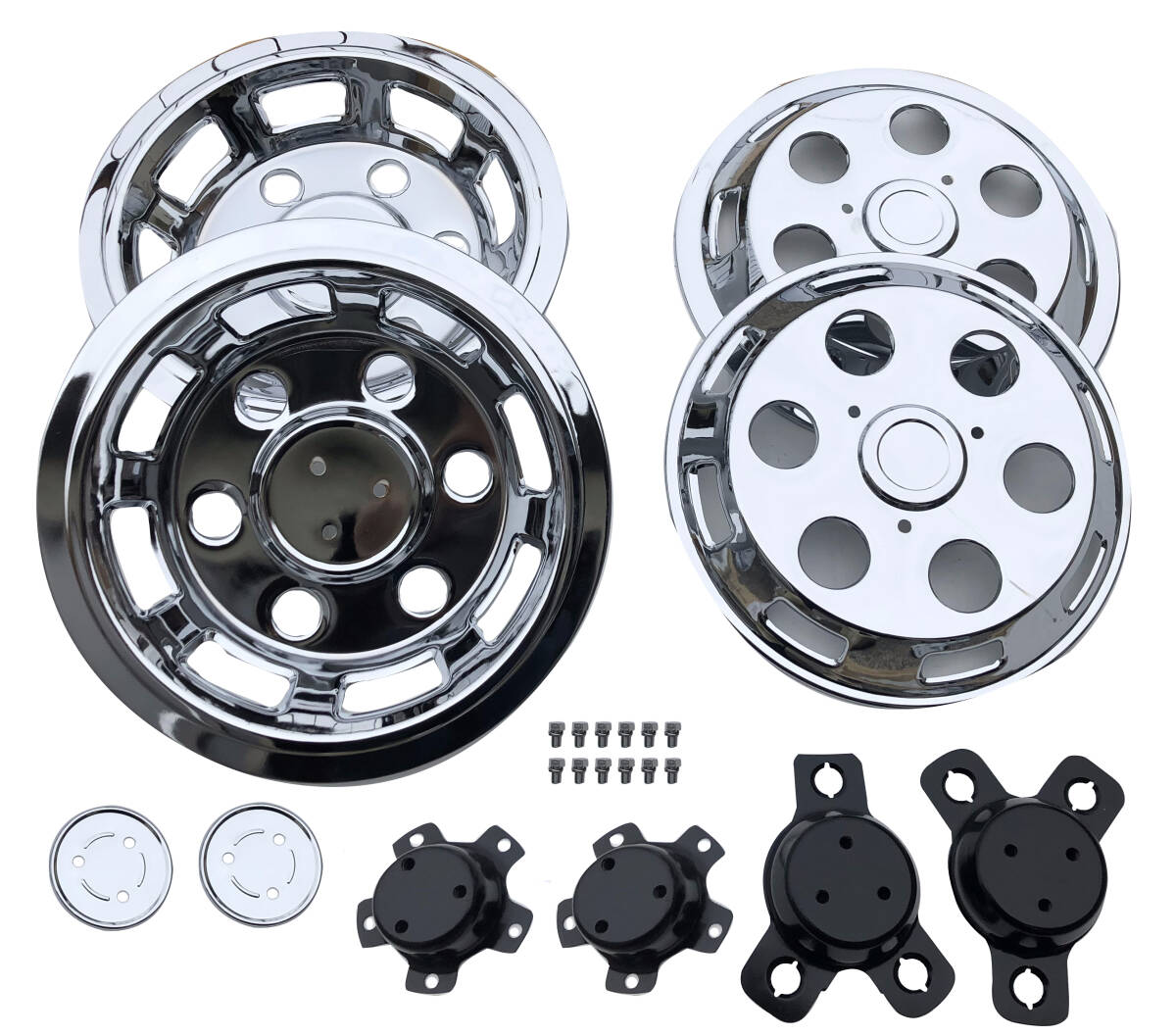 本州送料無料 日野 4tレンジャー用 17.5インチ 6穴 ステンレス DXホイールカバー ホイールライナー 1台分拍卖