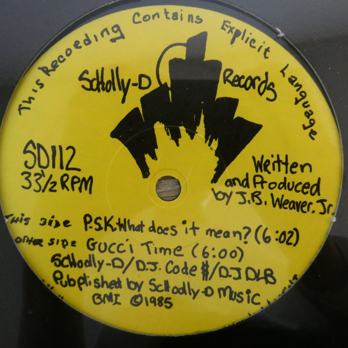 LP4412☆12インチ/US/未開封 SEALED「Schoolly D / P.S.K.-What Does It Mean? / Gucci Time / SD112」拍卖