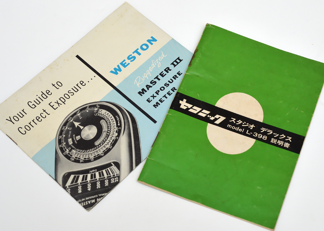 ■ セコニック スタジオデラックス L-398とウェストンの説明書 ■ 中古・送料込み拍卖
