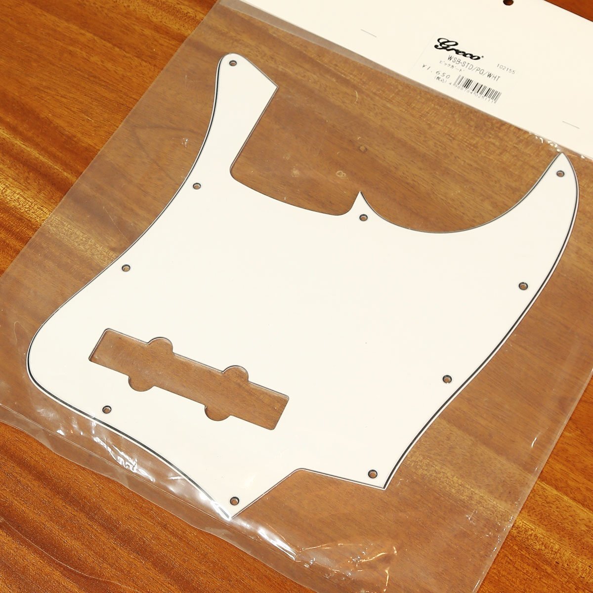 新品 Greco グレコ Pickguard for WSB-STD, White ピックガード 交換用 WSB-STD専用 白 ホワイト ベース用 3Ply拍卖