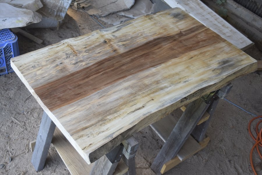 ■素材祭り■アウトレット■トチ(橡)■W102cm×D58~59cm×H4.4cm■DIY■木工■Z191拍卖