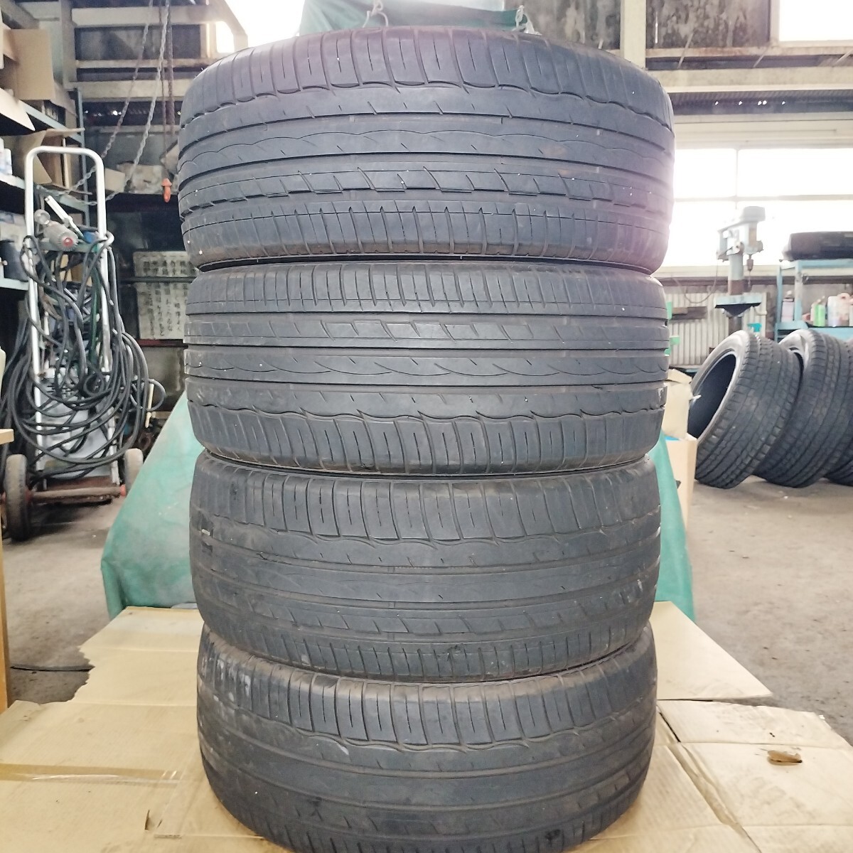 225/40ZR19 ZEETEX HP3000 vfm 2021年製 中古 夏タイヤ 4本 ※1本パンク修理有り※拍卖