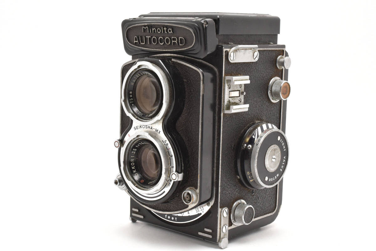 ★実用品★ ミノルタ Minolta AUTOCORD 初期型 VIEW-ROKKOR F3.2 75mm F3.5 75mm #08022 #08041 #1137拍卖