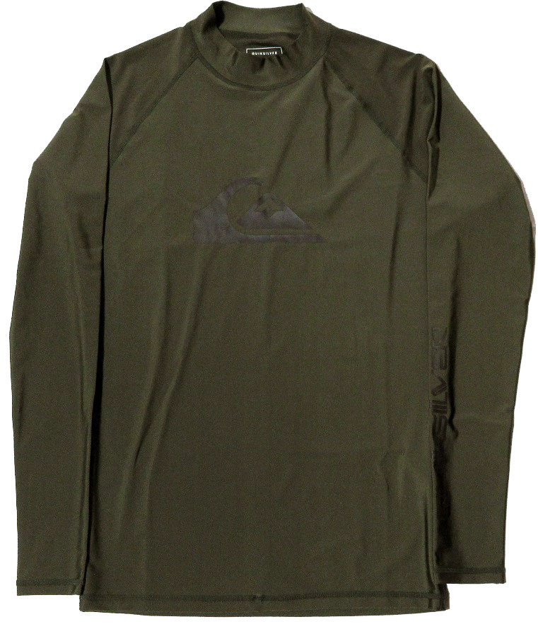 クイックシルバー ALL TIME LR ラッシュガード XLサイズ グリーン系 長袖 メンズ QUIKSILVER 拍卖