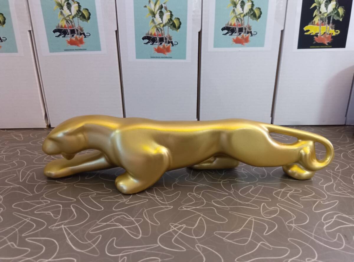 ゴールドパンサー置物1個!グッドロッキン1950sスタイルオーナメント検索黒ヒョウブラックキャッツピンクドラゴンロカビリービンテージ50S拍卖