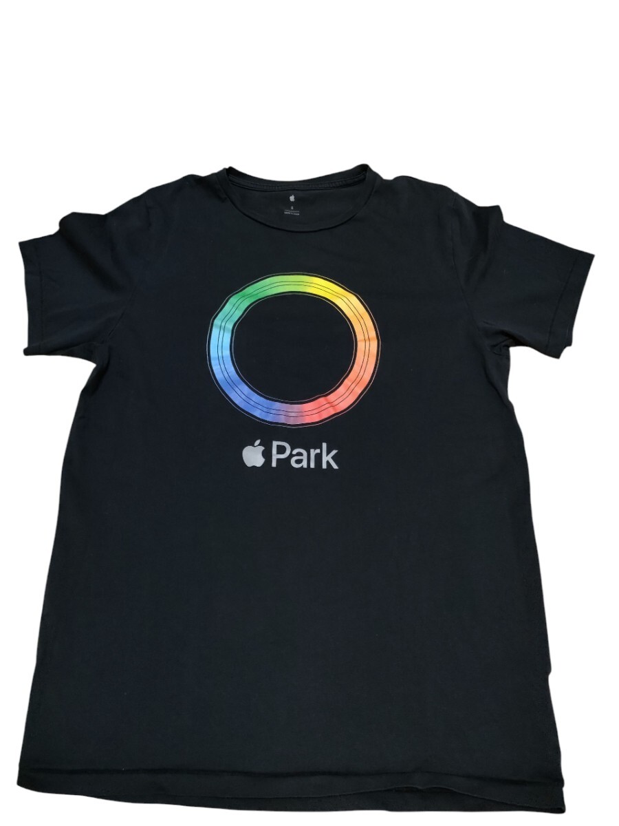 【送料★185円】Apple Park California 95014 レディース Tシャツ Sサイズ 未使用 ブラック 黒 半袖 アップルパーク カルフォルニア iPhone拍卖