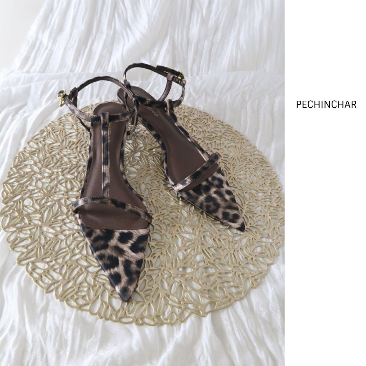 新品☆1.4万☆ペシンシャ PECHINCHAR☆レオパード ポインテッドサンダル 38サイズ SCOT CLUB☆E-M 2507拍卖