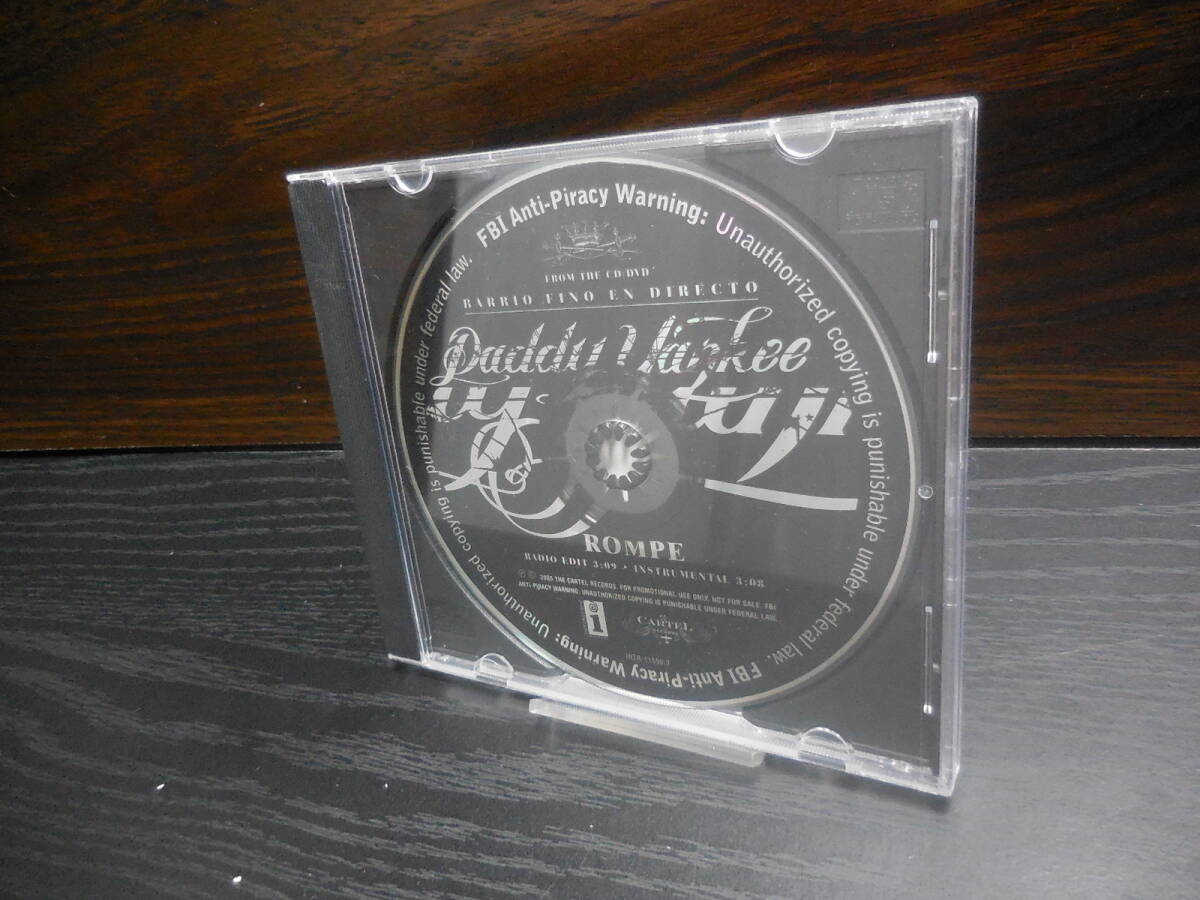 DADDY YANKEE ダディー・ヤンキー ROMPE FROM THE CD/DVD BARRIO FINO EN DIRECTO プロモ盤 非売品 プロモーションCD拍卖