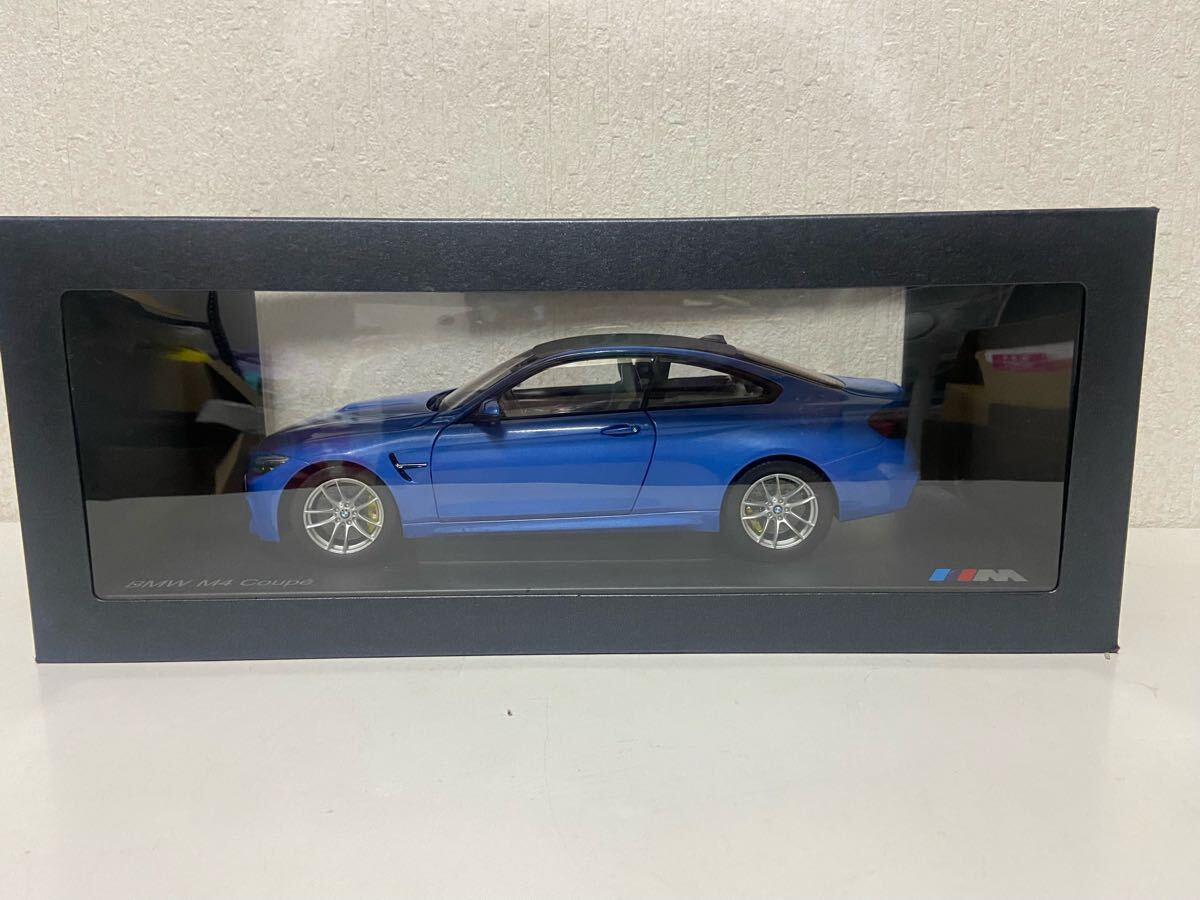 ディーラー特注 1/18 BMW M4 クーペ ヤスマリナブルー Coup Yas Marina B lue拍卖