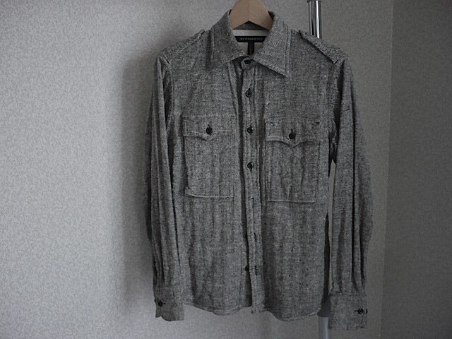 プライフォームワークス PLY FORMEWORKS★ヘリンボーンコットンシャツ 日本製拍卖