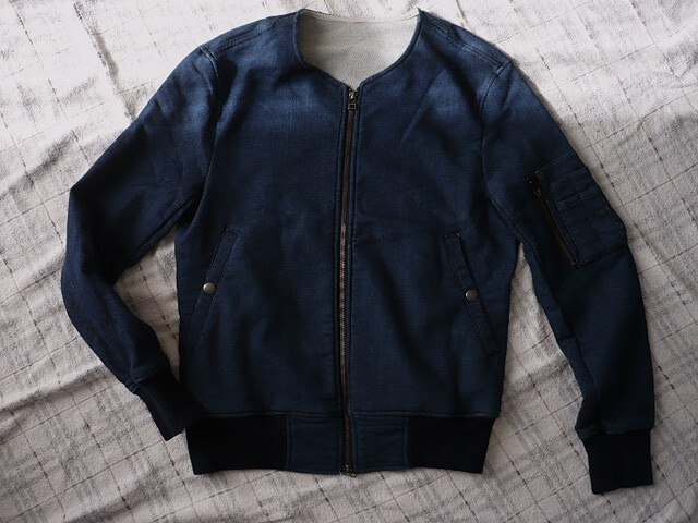 SHIPS JET BLUE★裏パイルジップアップジャケット拍卖