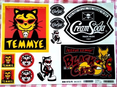 ★新品クリームソーダステッカー★ティミー/ロカビリー/パンク/ロック/ライダース拍卖