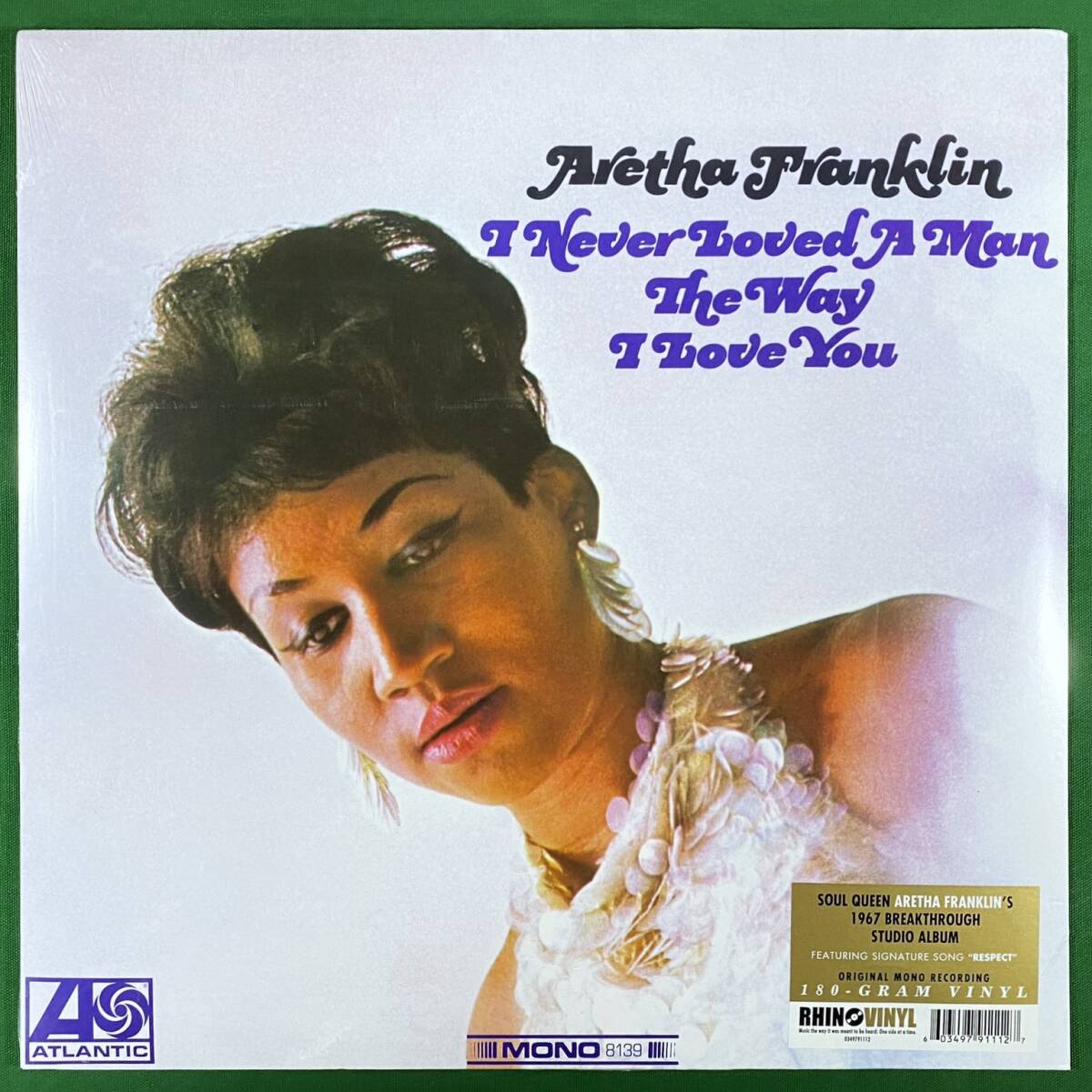 未開封 モノラル 匿名配送&補償付/アレサ・フランクリン/丁寧な梱包 Aretha Franklin I Never Loved A Man The Way I Love You 1LP Jazz 拍卖