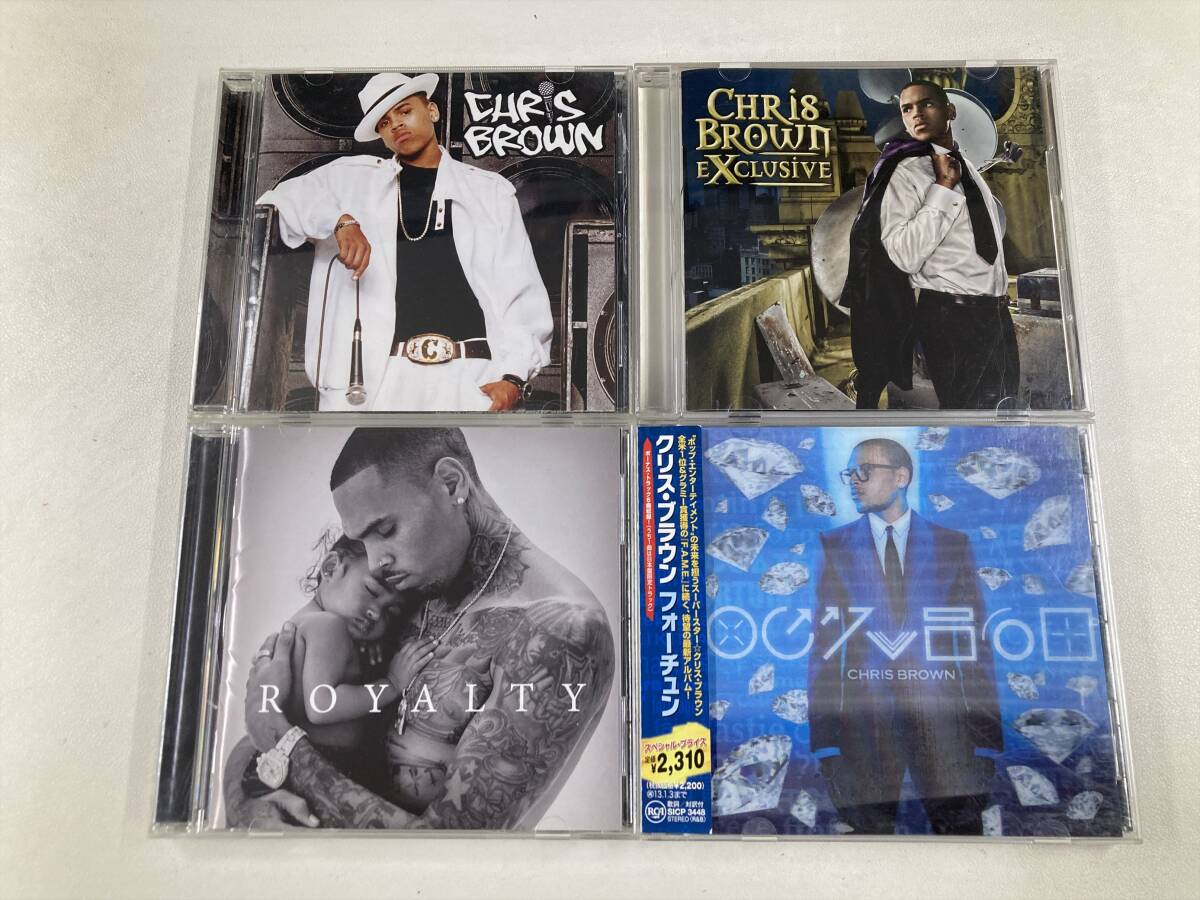 【W0279】クリス・ブラウン CD アルバム 国内盤 4枚セット●Chris Brown●Chris Brown●Exclusive●Royalty●Fortune拍卖