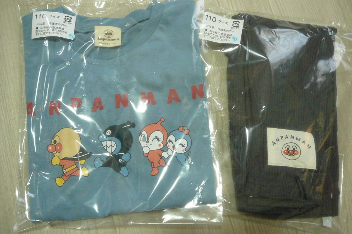 ●アンパンマン半袖Tシャツ+ズボン(110cm)拍卖