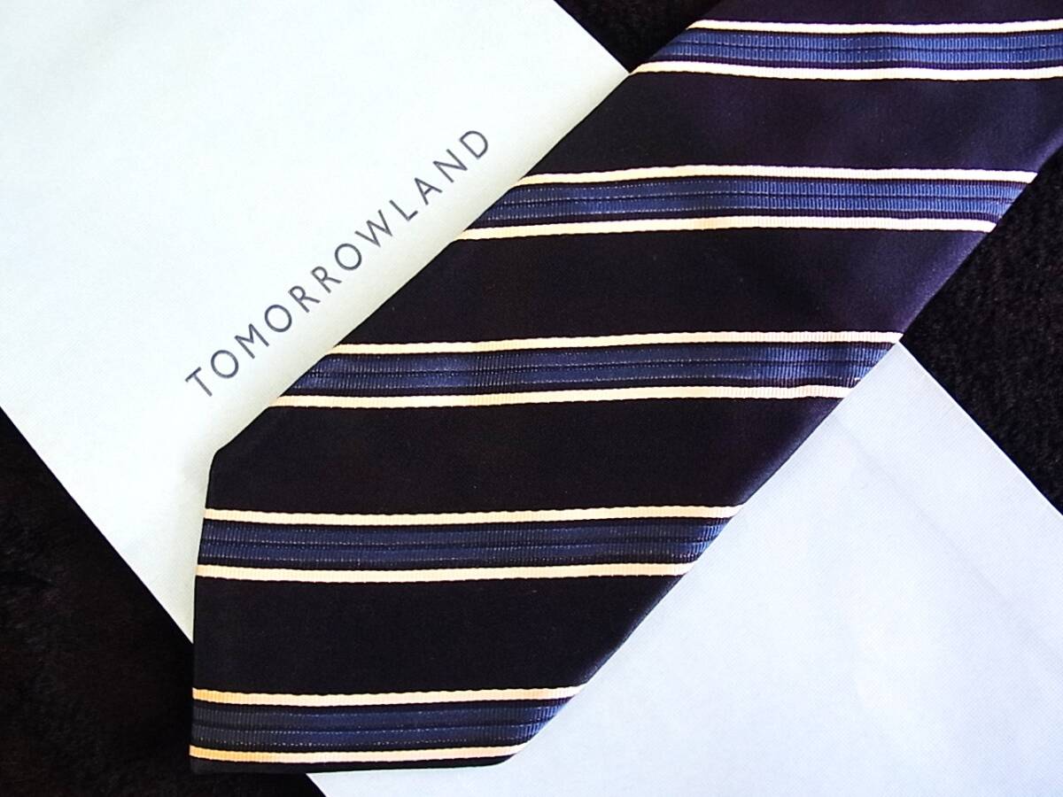 ■E0213N■在庫処分SALE■トゥモローランド【ストライプ 柄】ネクタイ拍卖