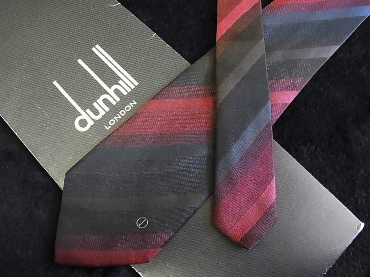 ■E0294■在庫処分SALE■【dunhill】ダンヒル【ストライプ 柄】ネクタイ★★拍卖