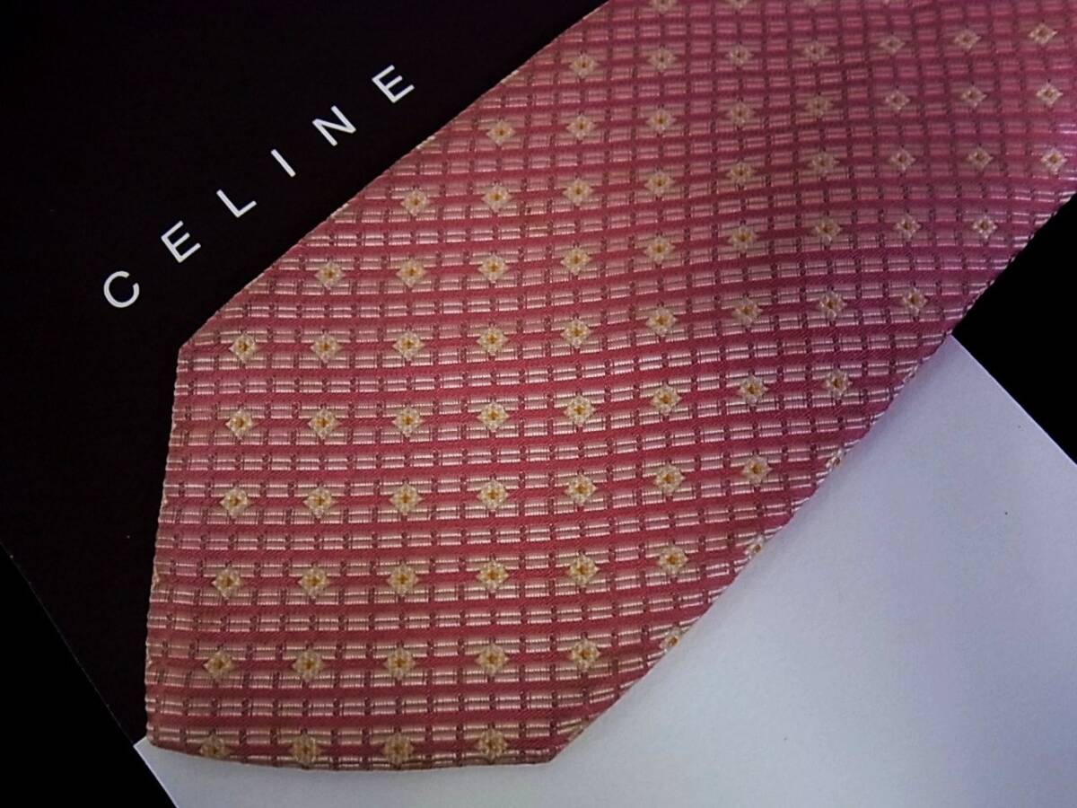 ■E0406■在庫処分SALE■セリーヌ「刺繍・総ロゴ」【CELINE】ネクタイ★★拍卖