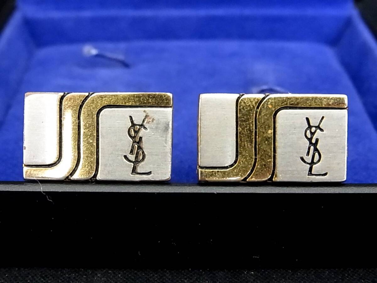 ■№0344■特売③■【YSL】サンローラン■カフス♪258拍卖