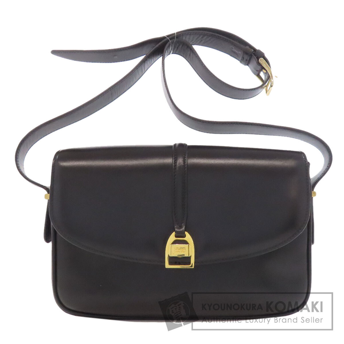 CELINE セリーヌ ロゴ ショルダーバッグ レザー レディース 中古拍卖