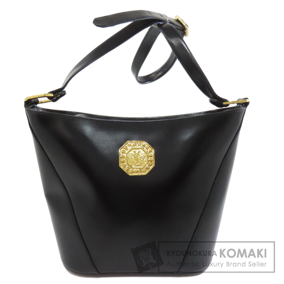 YVES SAINT LAURENT イヴ・サンローラン オクタゴンプレート ショルダーバッグ カーフ レディース 中古拍卖