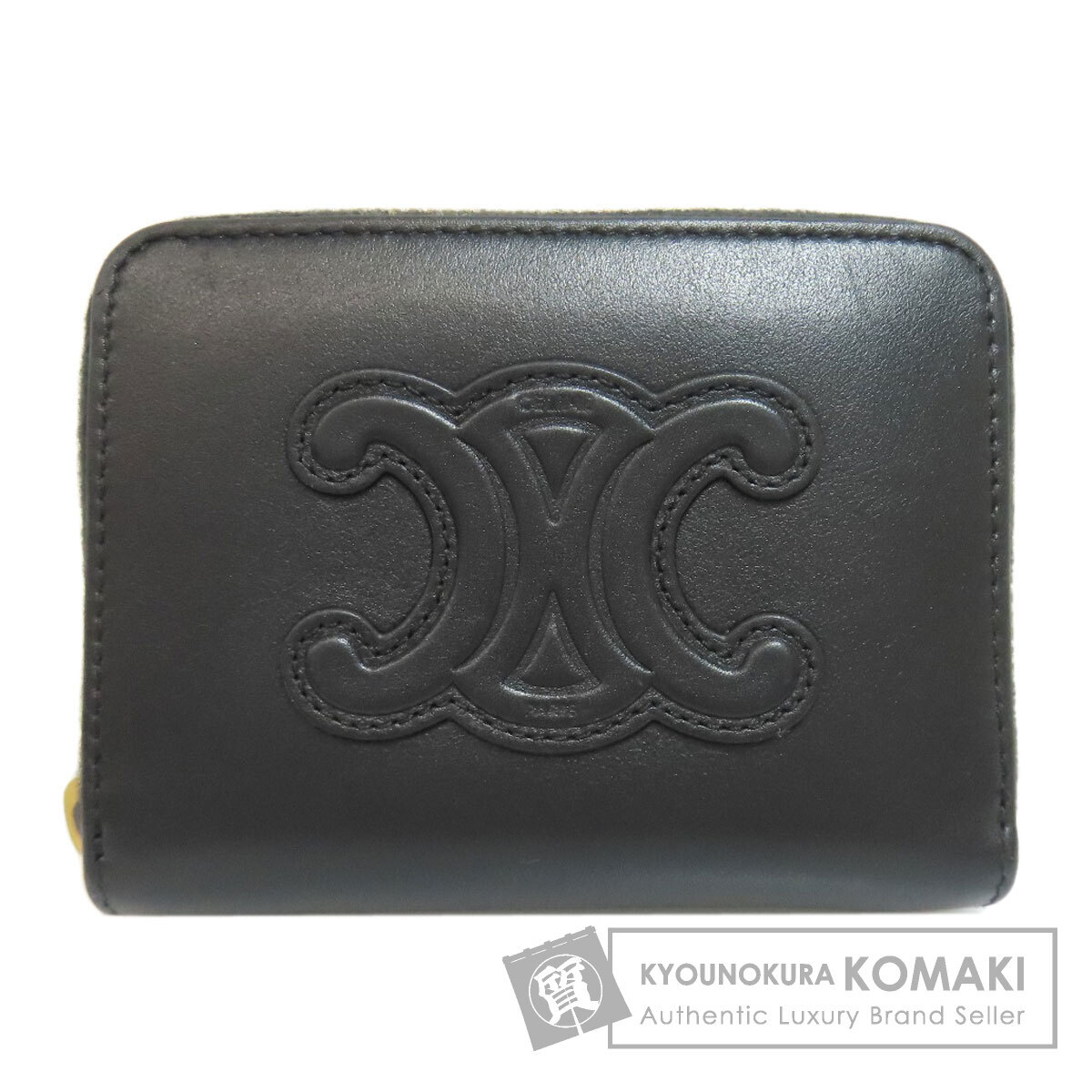 CELINE セリーヌ トリオンフ コインケース レザー レディース 中古拍卖