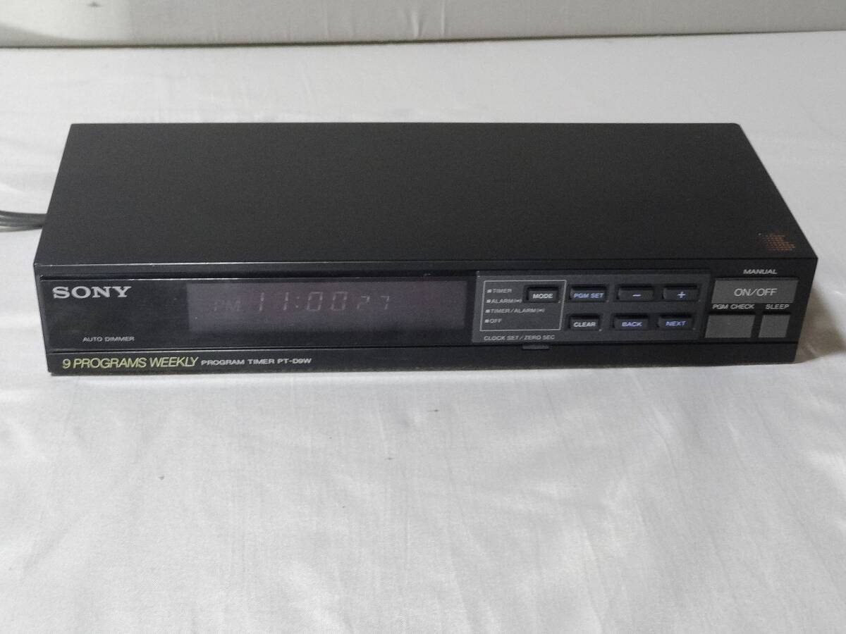 SONY★ソニー●プログラムタイマー【PT-D9W】時計機能/タイマー機能/アラーム確認●中古現状品☆送料600円拍卖
