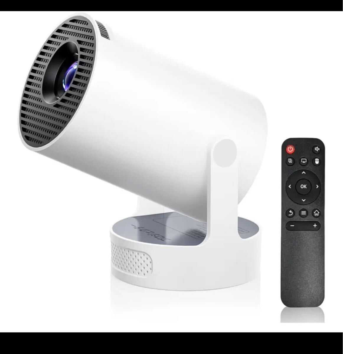 プロジェクター 家庭用 小型 【2025アップグレード版Android TV搭載&270°回転&HiFi外部スピーカー】拍卖