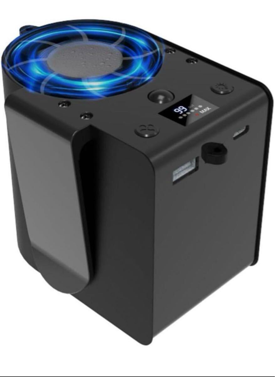 腰掛け扇風機 【21000mAh大容量・1台6役】 ウエストファン ベルトファン 7段階風力調節 LED照明ライト 超強風 拍卖