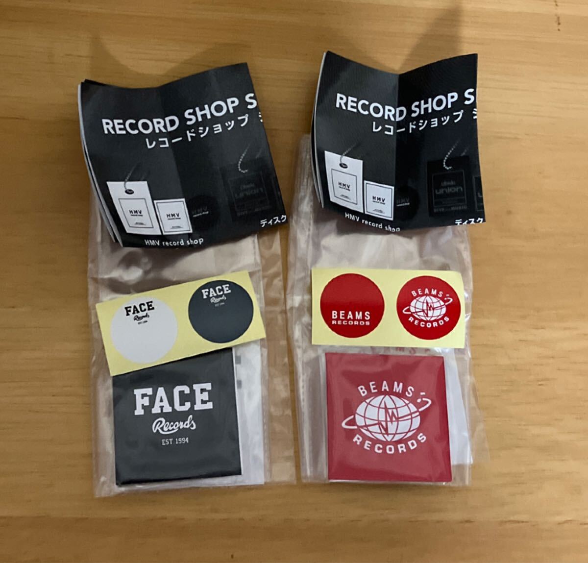 レコードショップ ショッパーチャーム BEAMS RECORDS(ビームスレコード)×1、Face Records(フェイスレコード)×1拍卖
