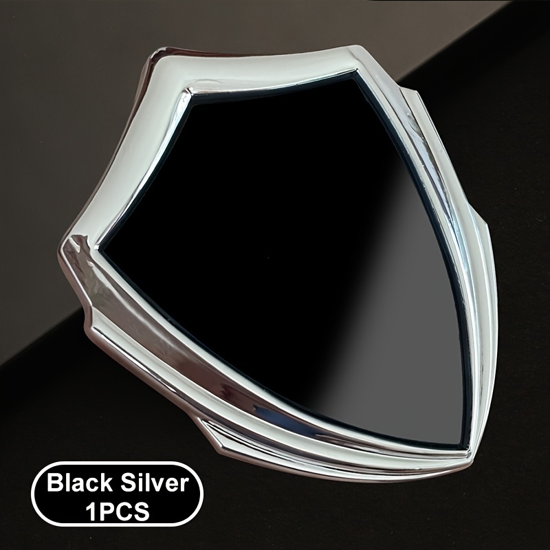 エンブレム 金属 メタルステッカー シール 車用 3D 立体 6.4cm ブラック シルバー おしゃれ 貼り付け ロゴ バイク オートバイ t7046拍卖