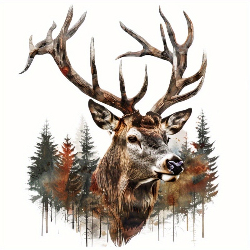 ステッカー トナカイ リアル 車用 シール 16cm 鹿 風景 動物 ビニール 防水 インテリア バイク用 窓用 ノートパソコン デカール t8292拍卖