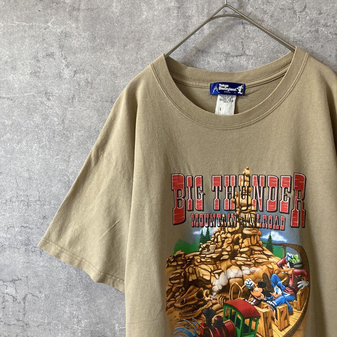 90sUSA製ミッキーBIG THUNDER MOUNTAIN TシャツLサイズ拍卖