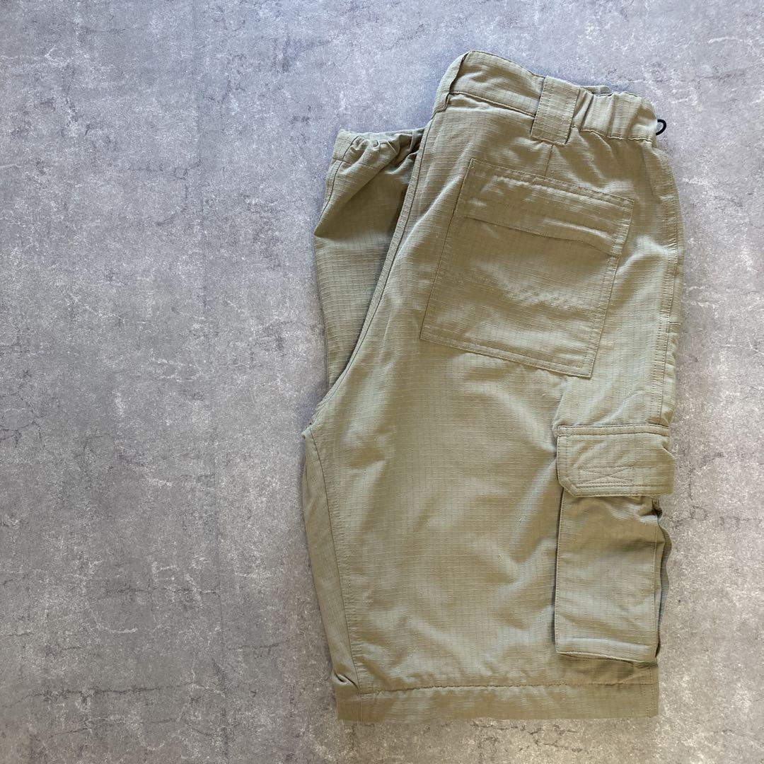 フェールラーベンカーゴパンツ カーキ Lサイズ ロゴ 伸縮 多機能リップストップ拍卖