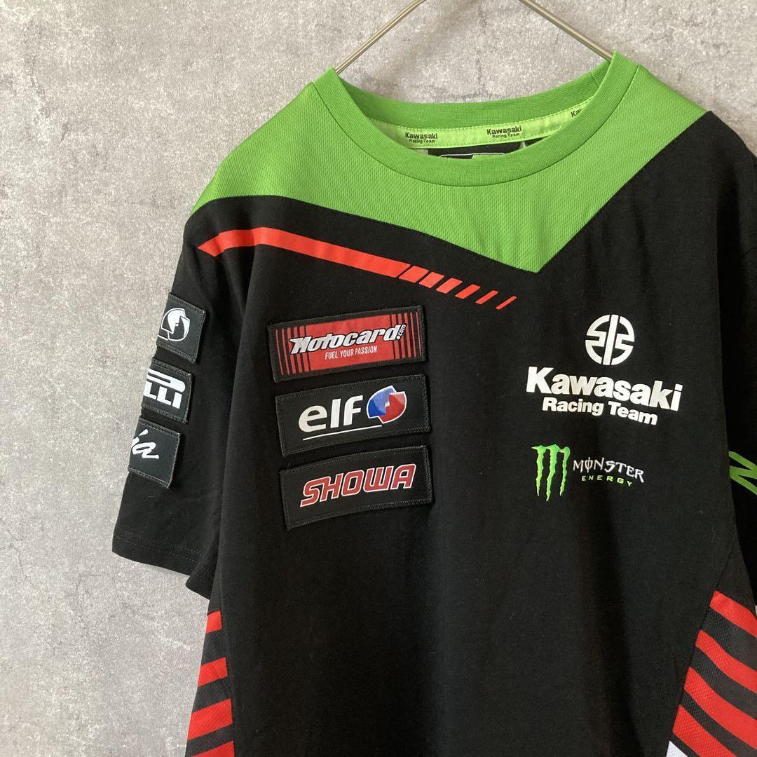 kawasaki Tシャツ Sサイズモンスター NINJAピレリelf ロゴ多数拍卖
