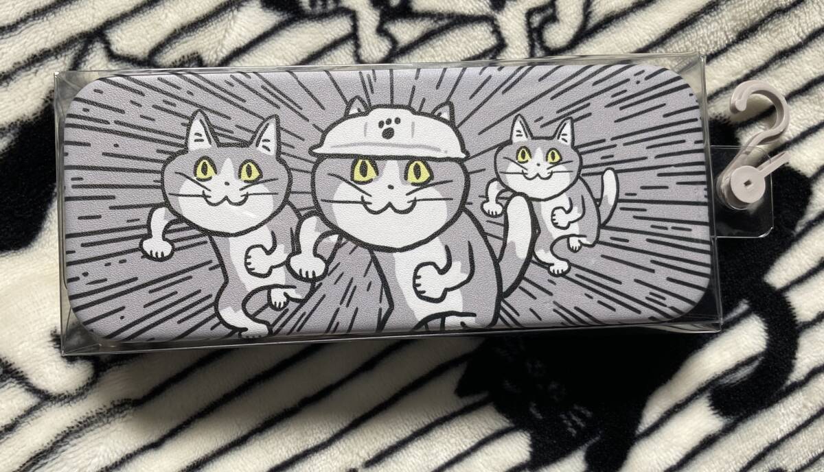 新品未開封(4)可愛くてしっかりした作りです〜♪『仕事猫/メガネケース』くまみね/眼鏡ケース/サングラスケース/くまみね /現場猫/ハント猫拍卖