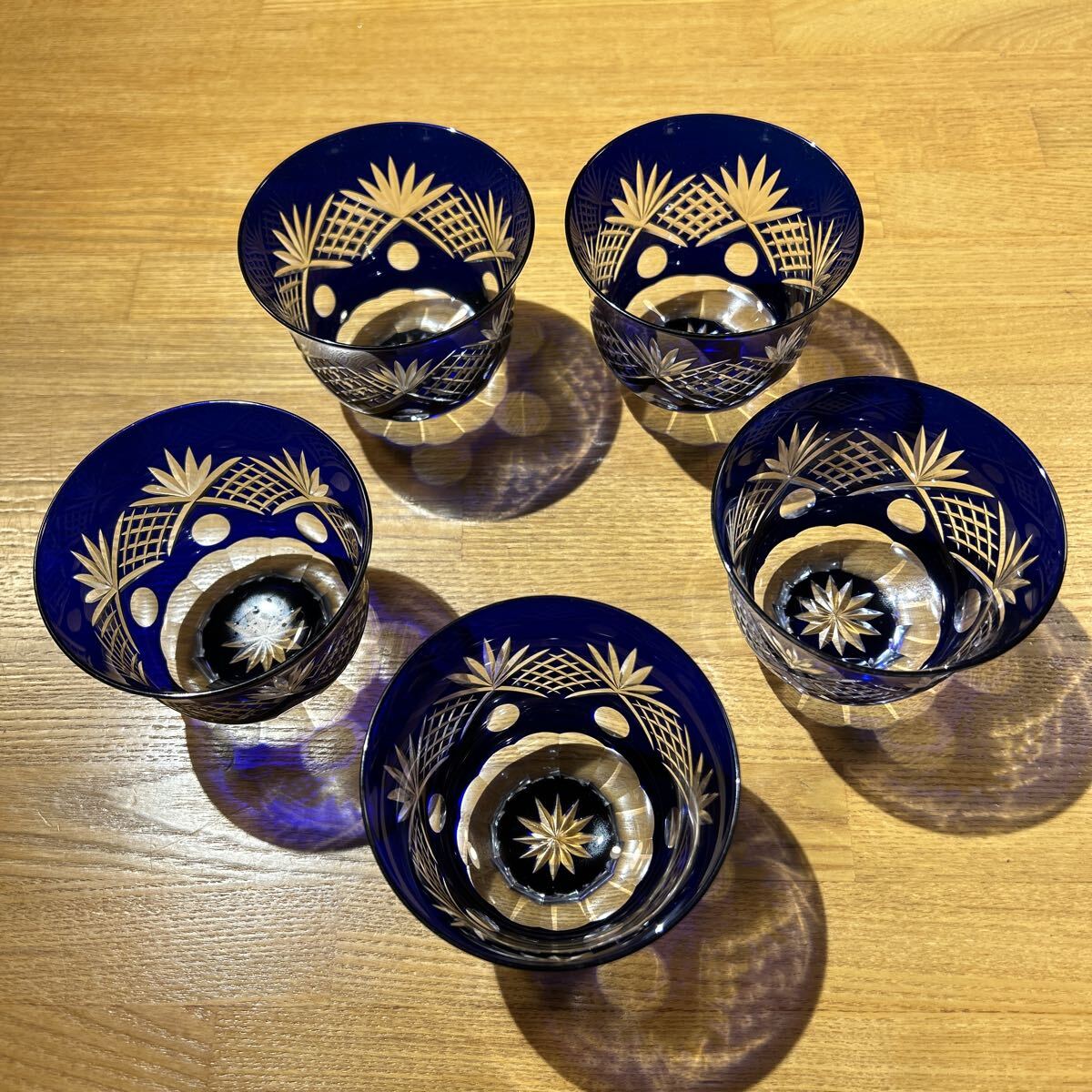 ガラスカップ5個拍卖