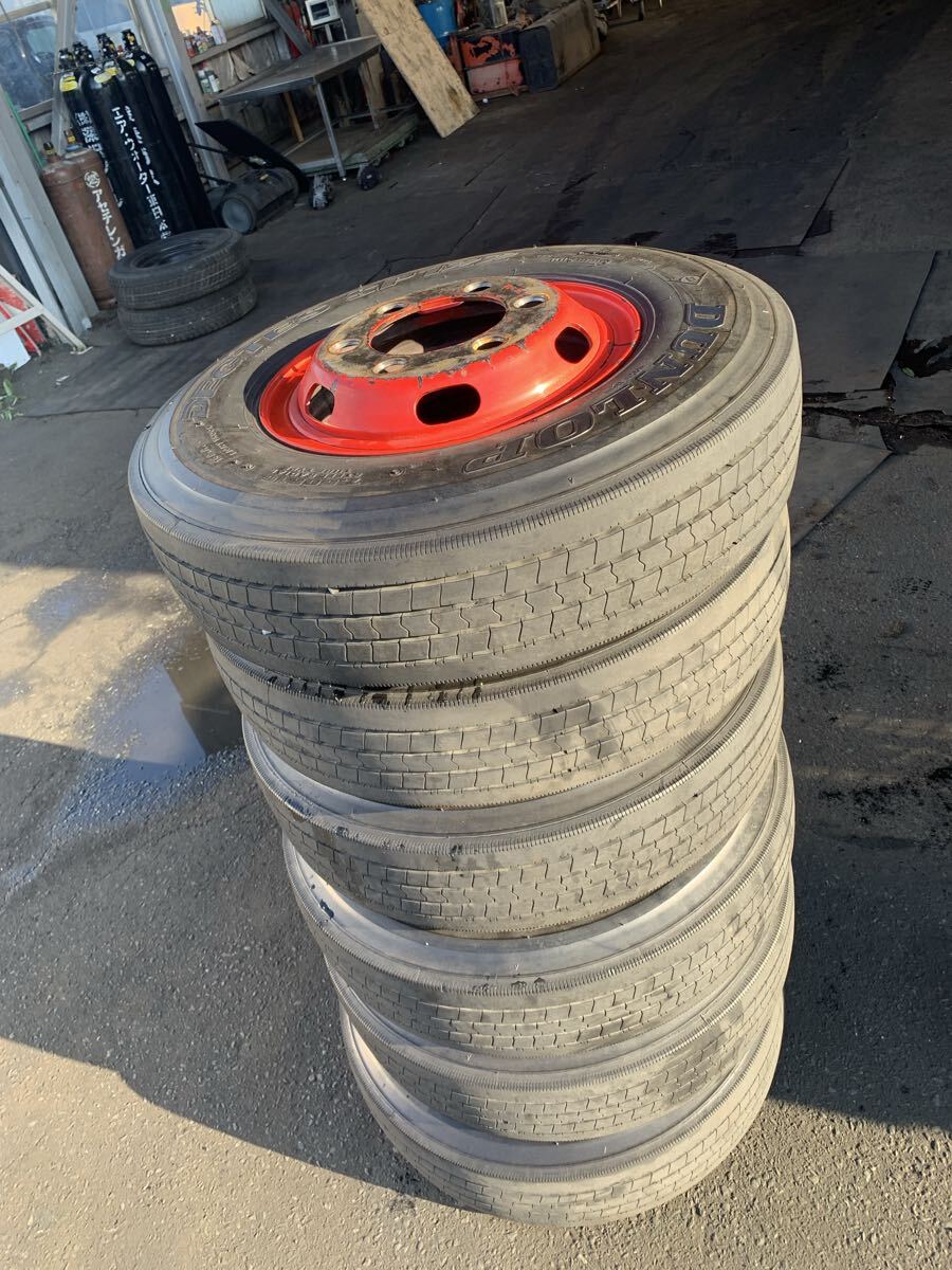 7.50R16 6穴 ホイール付き 4t車 ユニック ほか 6本セット拍卖