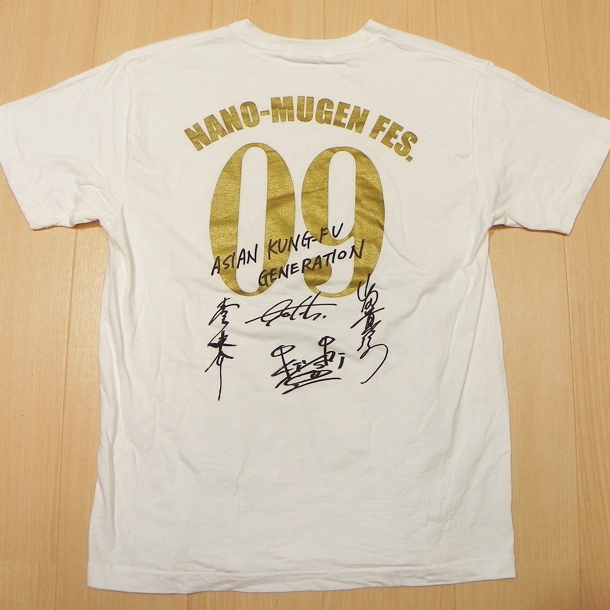 ★ アジアンカンフージェネレーション NANO-MUGEN Festival 2009 Tシャツ 白 ホワイト 中古 ★h拍卖