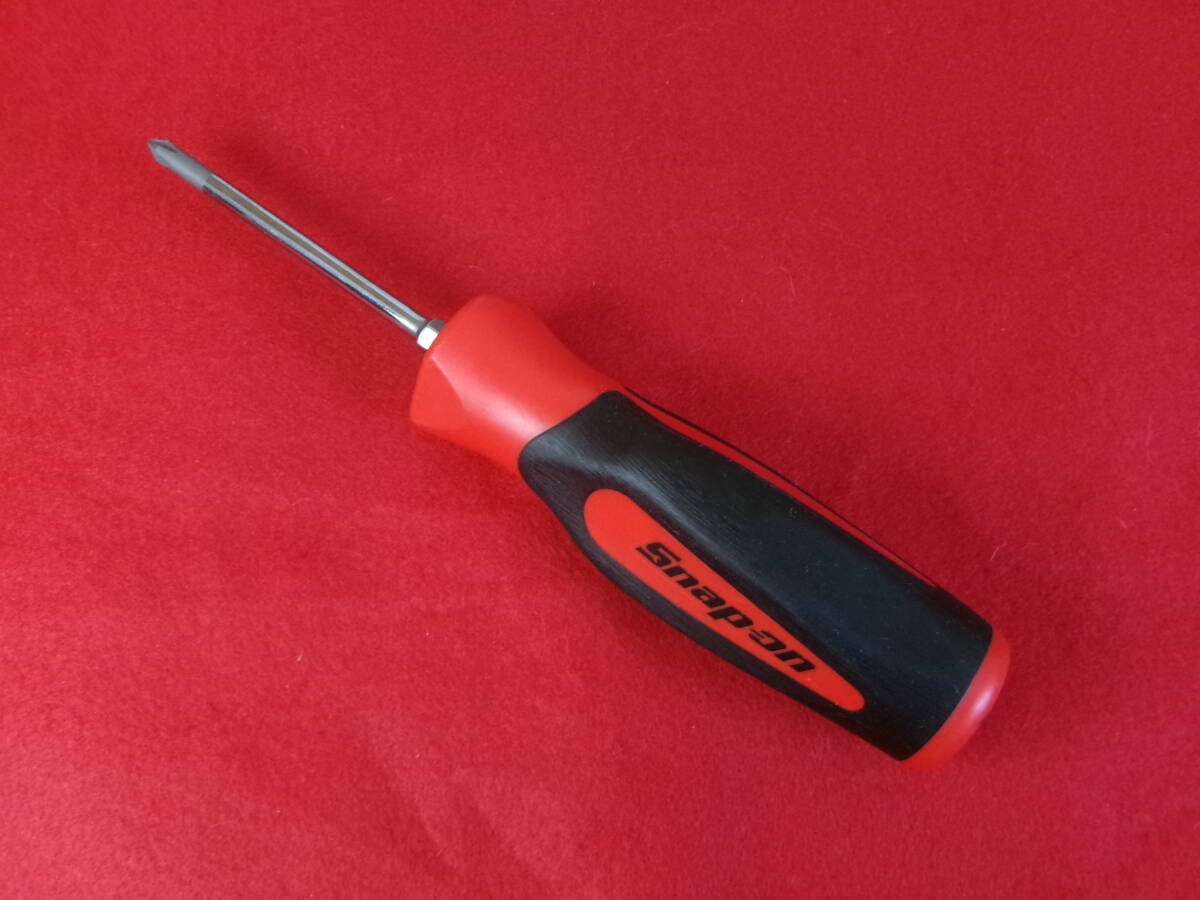 未使用 Snap-on スナップオン #1 プラスドライバー SGDP31IRB レッド 赤 全長約18cm拍卖