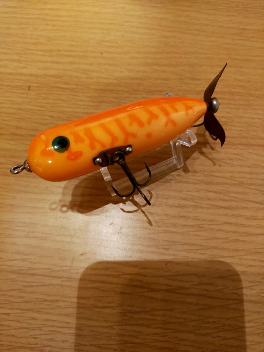 ダイリツ ヘドン マグナムトーピード 美品検索縦割れ 吹き目 ワカメカラー オールドルアー スミス トピード マグトー  カリペラ拍卖