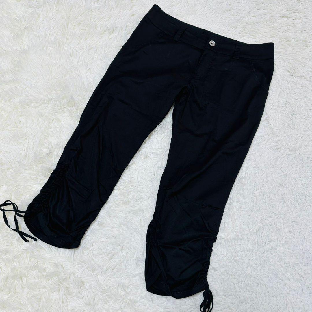 【ピンカール】/カジュアルパンツ/ブラック/ストレッチ/伸縮/ズボン拍卖