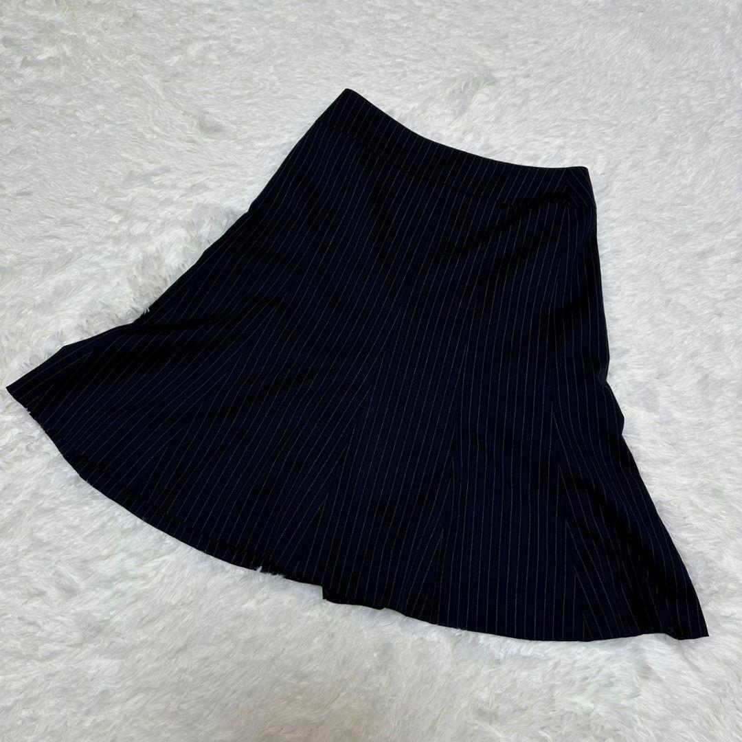 【イネド】/INED/ストライプ/スカート/シルク/絹/キュプラ/ベンベルグ拍卖