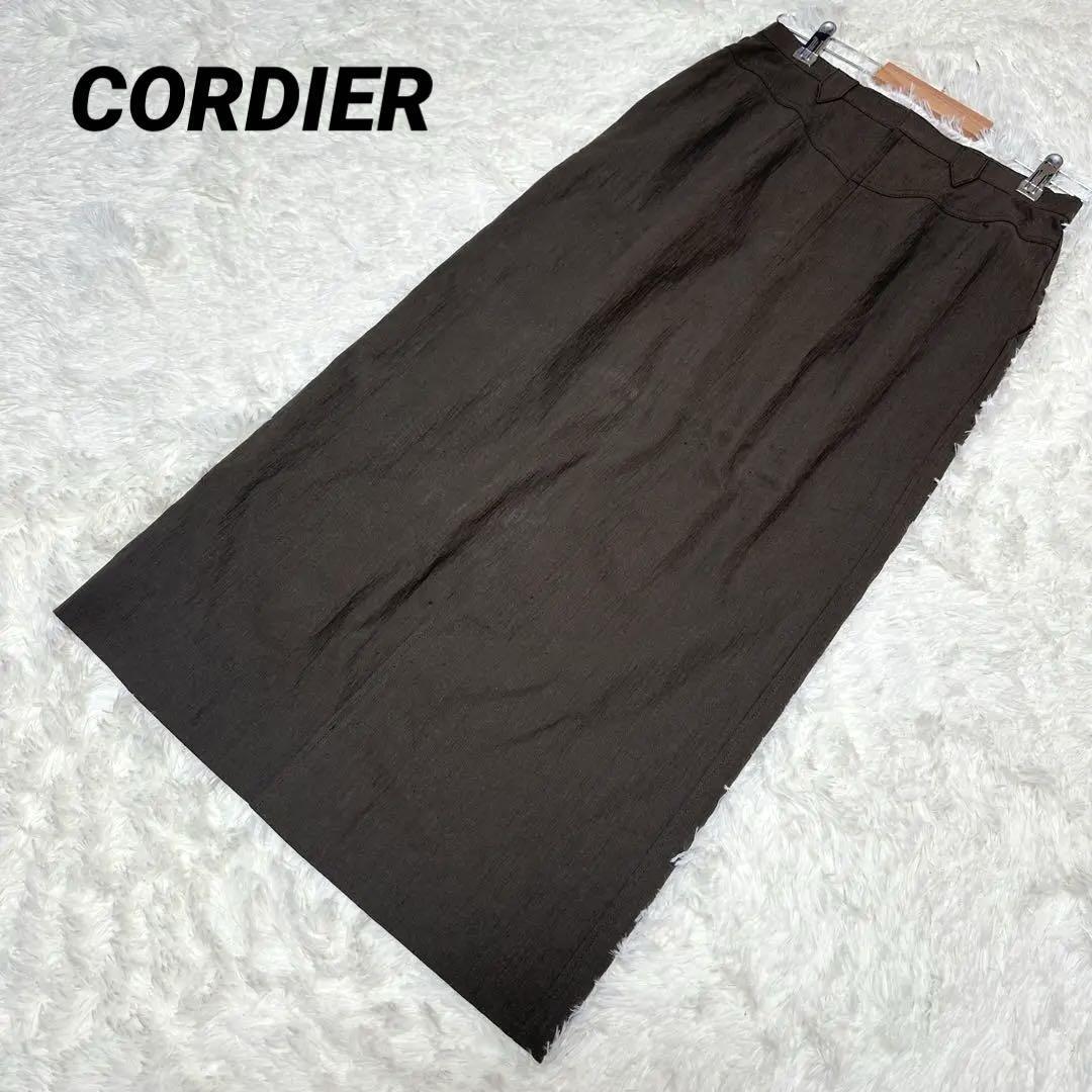 【コルディア】/スカート/ブラウン/ロング/(LL)/ワールド /CORDIER拍卖